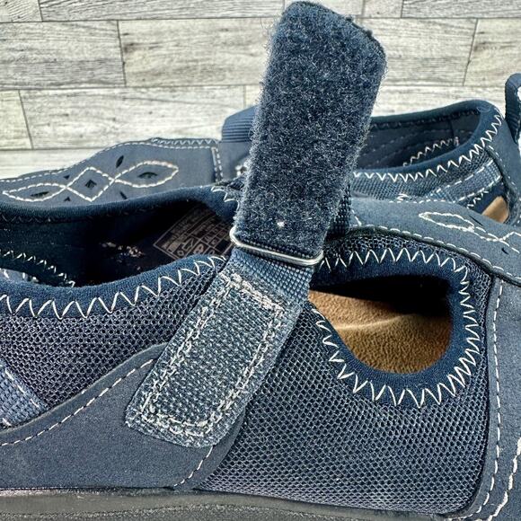Earth Origins Shoes Womens Size 10 Navy Eliah Mary Jane Comfort Sandals Walking - Picture 11 of 15